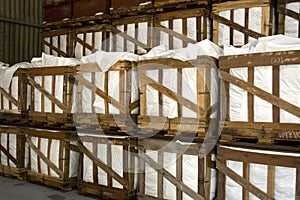 Crates in Warehouse photo