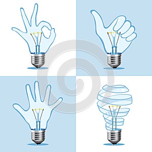 Crative light bulb collection