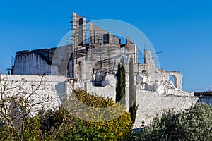 Crato Castle ruins in Crato, Portugal