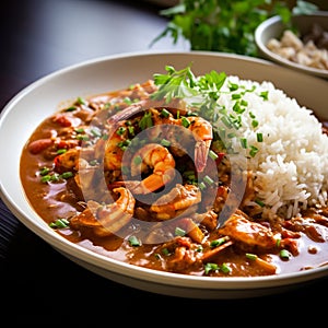 Crawfish Étouffée: Spicy Louisiana Stew with Holy Trinity Over Rice