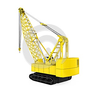 Crawler Crane Isolated