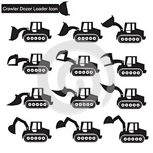 Crawler Dozer Loader Icon