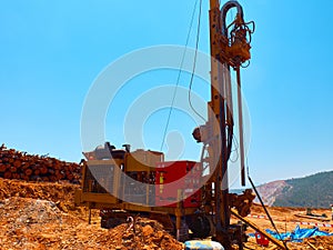 Crawler drilling rigs perform engineering and geological surveys