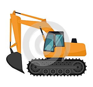 crawler excavator vehicle construction