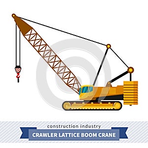 Crawler lattice boom crane