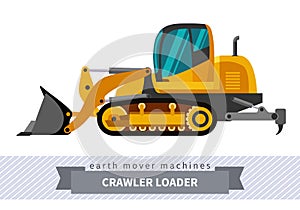 Crawler loader for earthwork operations