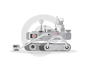 Crawler mars rover isolated icon