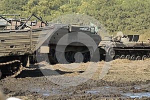 Crawler transporter floating PTS