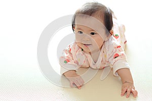 Crawling baby girl