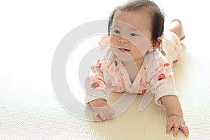 Crawling baby girl