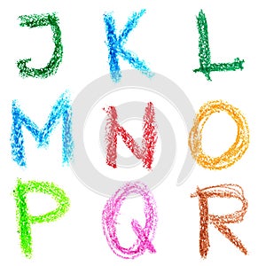 Crayon alphabet, Lettrs J - R