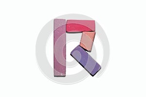 Crayon alphabet Lettrs R