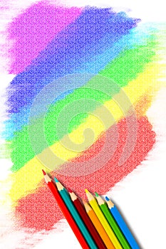 Crayon Colors and Rainbow