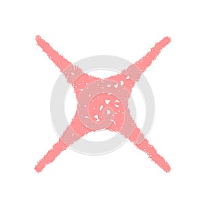 Crayon Sketch Starburst Firework Icon