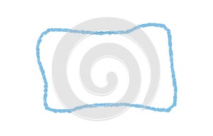 Crayon Squiggle Rectangle Quote Frame