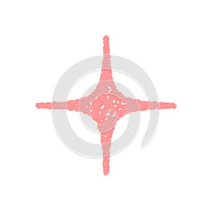 Crayon Starburst Firecracker Magic Symbol