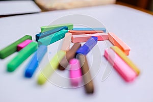 The crayon with white background.