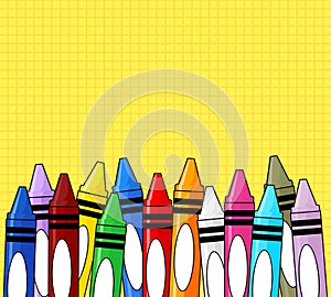 Crayons background photo