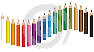 Crayons Colored Pencil Wave