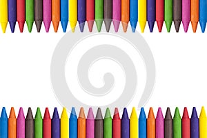 Crayons copy space