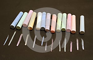 Crayons of various colors