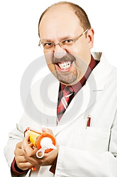 Crazy bald-headed Doctor