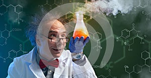 Crazy chemist with cure photo