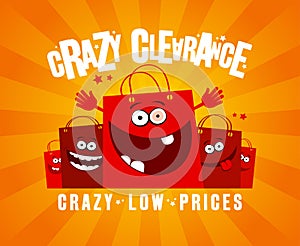 Crazy clearance design with bags