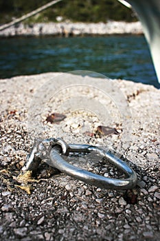Crazy crafted metal mooring ring