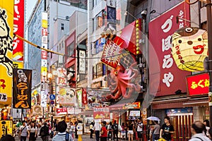 Crazy Dotonbori street in Osaka