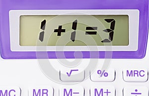 Crazy electronic calculator, the calculation is wrong