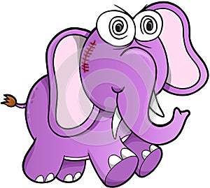 Crazy Elephant Vector