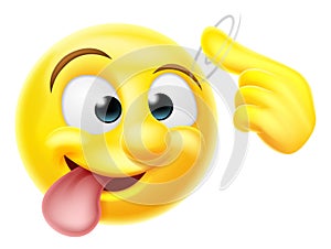 Crazy Emoji Emoticon Character