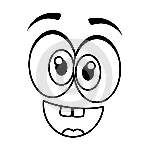 Crazy face emoticon icon