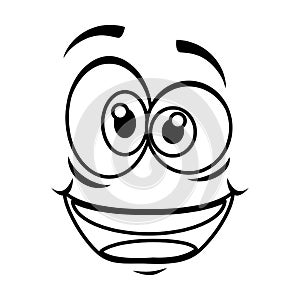 Crazy face emoticon icon