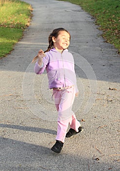 Crazy girl eating