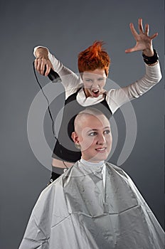 Crazy hairdresser