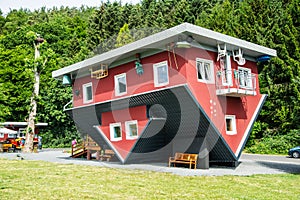 Crazy house on Edersee, Germany