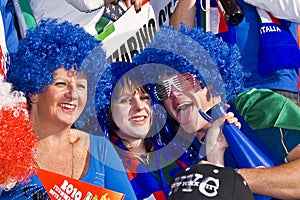 Crazy Italy Soccer Supporters - FIFA WC