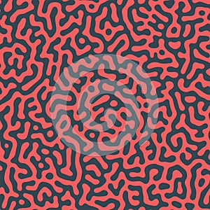 Crazy Psychedelic Seamless Pattern Vector Red Black Graphic Abstract Background