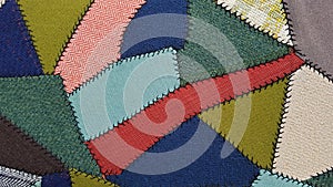 Crazy quilt patchwork pattern
