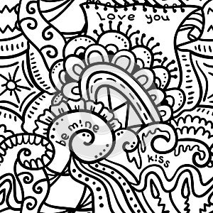 Crazy seamless pattern