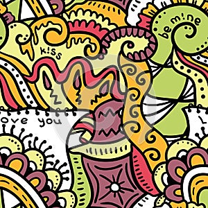 Crazy seamless pattern