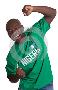 Crazy sports fan from Nigeria