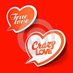 Crazy and True love bubbles photo