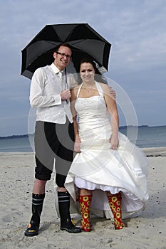 Crazy wedding at the beach