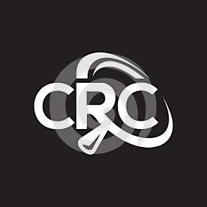 CRC letter logo design on black background.CRC creative initials letter logo concept.CRC letter design photo