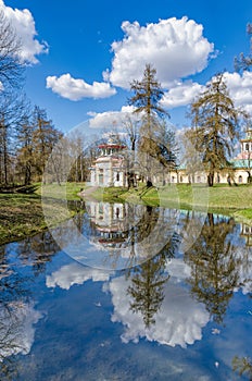 The Creaking Chinese Pagoda in the Catherine Park in Tsarskoye Selo.