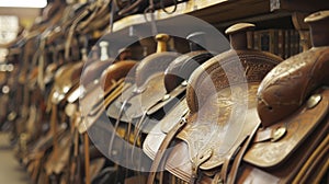 The creaking of leather saddles can almost be heard a the rows of shelves filled with Western literature. photo