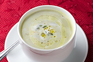 Cream of asparagus soup